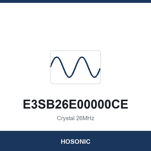 HOSONIC E3SB26E00000CE Crystal 26MHz 3225