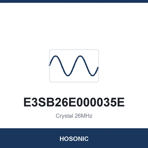 HOSONIC E3SB26E000035E Crystal 26MHz 3225