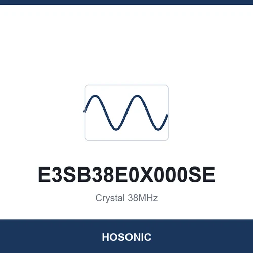 HOSONIC E3SB38E0X000SE Crystal 38MHz 3225