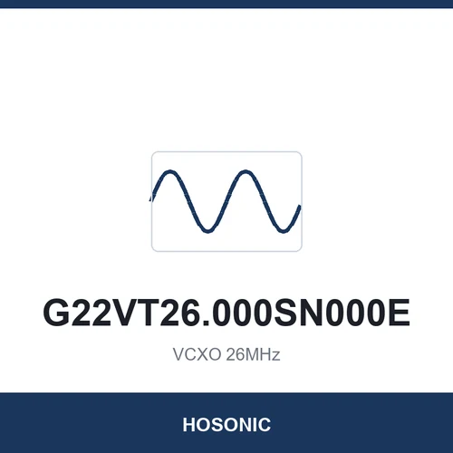 HOSONIC G22VT26.000SN000E VCXO 26MHz 2520