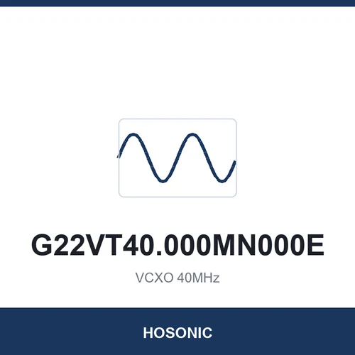 HOSONIC G22VT40.000MN000E VCXO 40MHz 2520