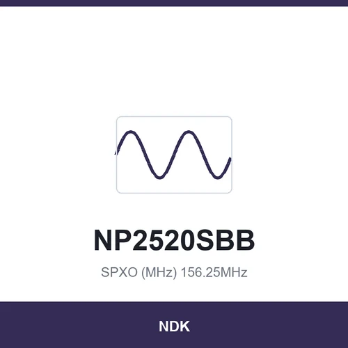 NDK NP2520SBB SPXO (MHz) 156.25MHz 2.5x2.0x0.9