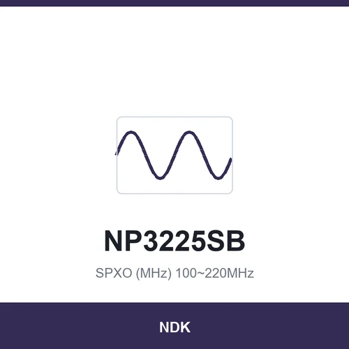 NDK NP3225SB SPXO (MHz) 100~220MHz 2.5x2.0x0.9
