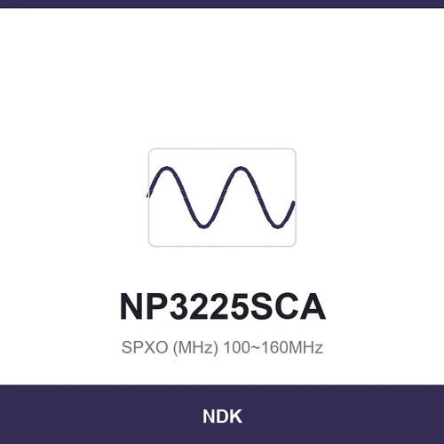 NDK NP3225SCA SPXO (MHz) 100~160MHz 2.5x2.0x0.9