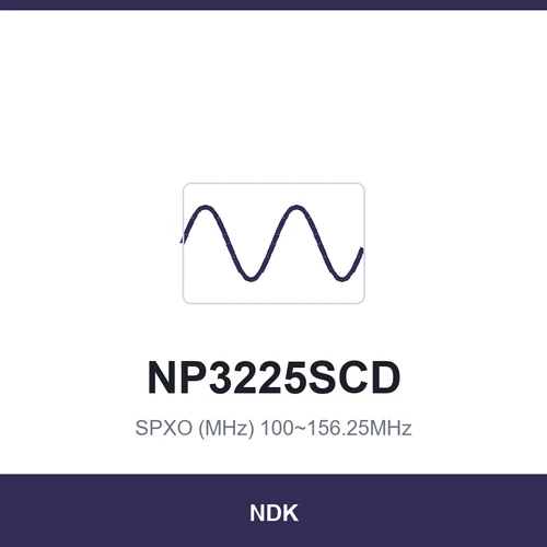 NDK NP3225SCD SPXO (MHz) 100~156.25MHz 2.5x2.0x0.9