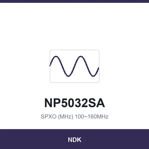 NDK NP5032SA SPXO (MHz) 100~160MHz 5.0x3.2x1.2