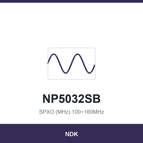 NDK NP5032SB SPXO (MHz) 100~160MHz 5.0x3.2x1.2