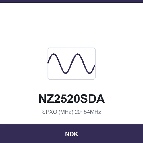 NDK NZ2520SDA SPXO (MHz) 20~54MHz 2.5x2.0x0.9