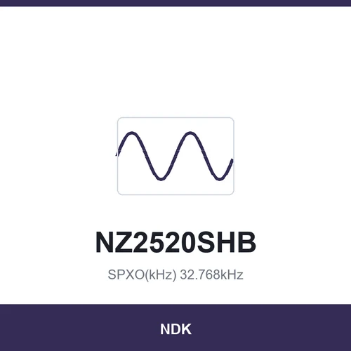 NDK NZ2520SHB SPXO(kHz) 32.768kHz 2.5x2.0x0.9
