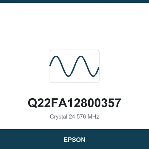 EPSON Q22FA12800357 Crystal 24.576 MHz 2016