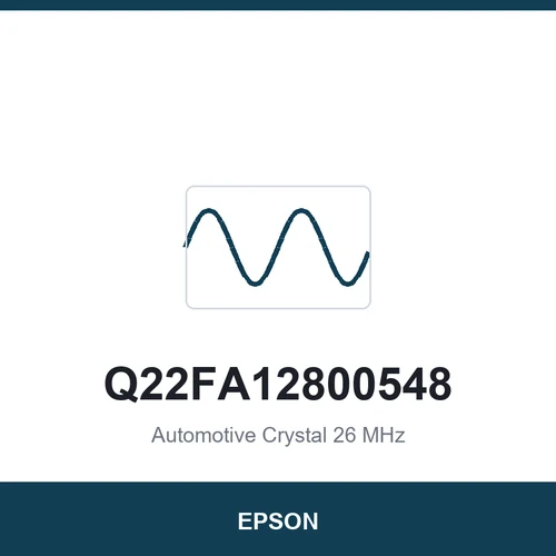 EPSON Q22FA12800548 Automotive Crystal 26 MHz 2016