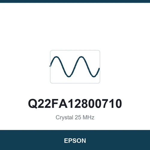 EPSON Q22FA12800710 Crystal 25 MHz 2016