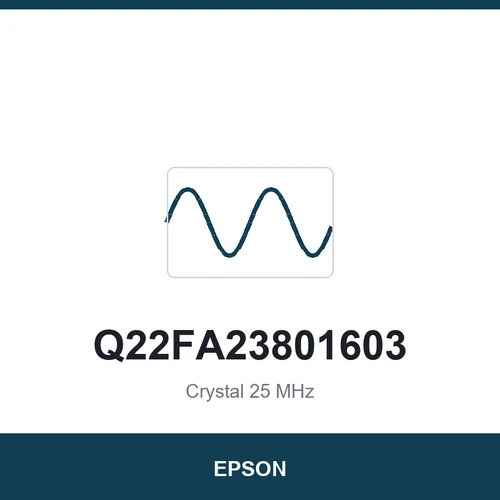 EPSON Q22FA23801603 Crystal 25 MHz 3225