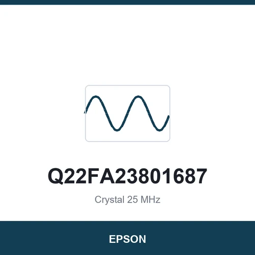 EPSON Q22FA23801687 Crystal 25 MHz 3225