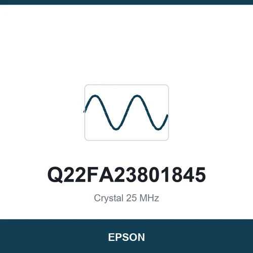 EPSON Q22FA23801845 Crystal 25 MHz 3225