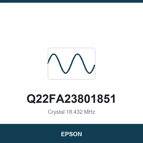 EPSON Q22FA23801851 Crystal 18.432 MHz 3225
