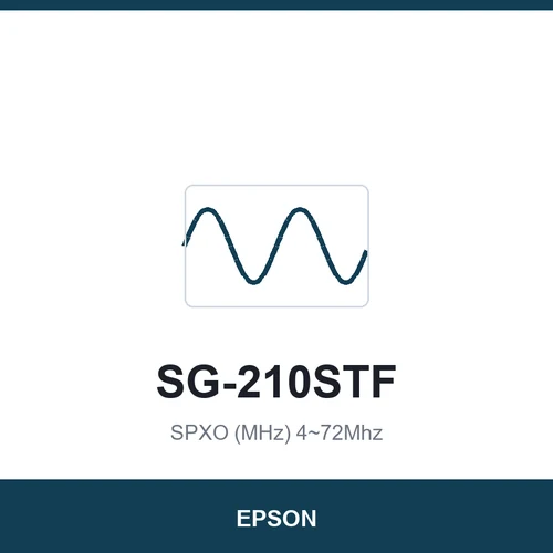 EPSON SG-210STF SPXO (MHz) 4~72Mhz 2.5 x 2.0