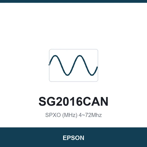 EPSON SG2016CAN SPXO (MHz) 4~72Mhz 2.0 x 1.6