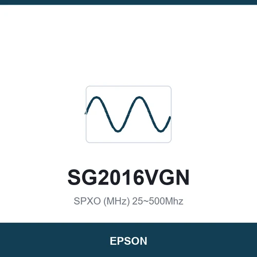 EPSON SG2016VGN SPXO (MHz) 25~500Mhz 2.0 x 1.6