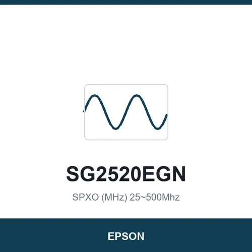 EPSON SG2520EGN SPXO (MHz) 25~500Mhz 2.5 x 2.0