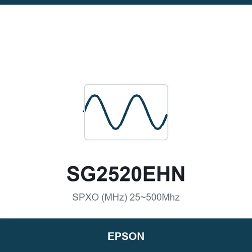 EPSON SG2520EHN SPXO (MHz) 25~500Mhz 2.5 x 2.0