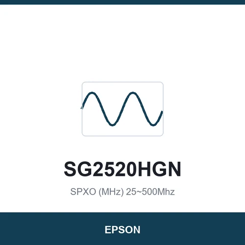 EPSON SG2520HGN SPXO (MHz) 25~500Mhz 2.5 x 2.0