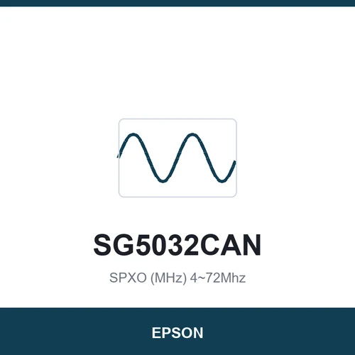 EPSON SG5032CAN SPXO (MHz) 4~72Mhz 5.0 x 3.2
