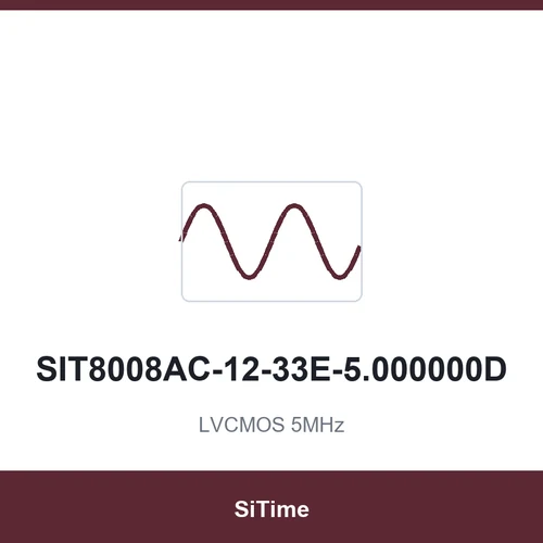 SiTime SIT8008AC-12-33E-5.000000D LVCMOS 5MHz SMD2520-4P