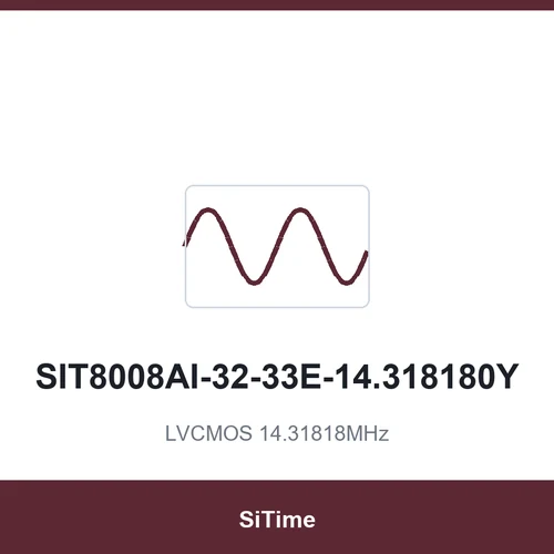 SiTime SIT8008AI-32-33E-14.318180Y LVCMOS 14.31818MHz SMD5032-4P