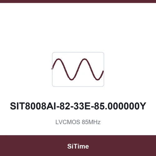 SiTime SIT8008AI-82-33E-85.000000Y LVCMOS 85MHz SMD7050-4P