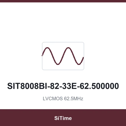 SiTime SIT8008BI-82-33E-62.500000 LVCMOS 62.5MHz SMD7050-4P