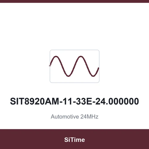 SiTime SIT8920AM-11-33E-24.000000 Automotive 24MHz SMD2520-4P