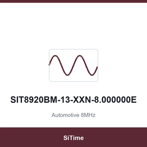 SiTime SIT8920BM-13-XXN-8.000000E Automotive 8MHz SMD2520-4P
