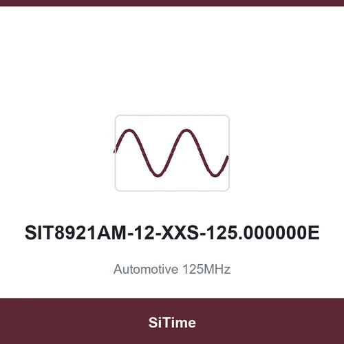 SiTime SIT8921AM-12-XXS-125.000000E Automotive 125MHz SMD2520-4P