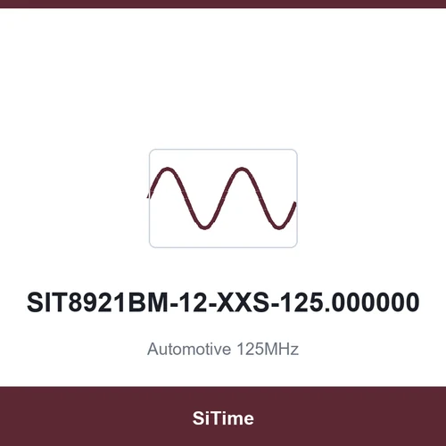 SiTime SIT8921BM-12-XXS-125.000000 Automotive 125MHz SMD2520-4P