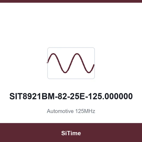 SiTime SIT8921BM-82-25E-125.000000 Automotive 125MHz SMD7050-4P