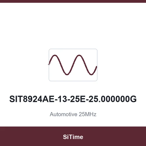 SiTime SIT8924AE-13-25E-25.000000G Automotive 25MHz SMD2520-4P
