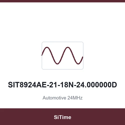 SiTime SIT8924AE-21-18N-24.000000D Automotive 24MHz SMD3225-4P