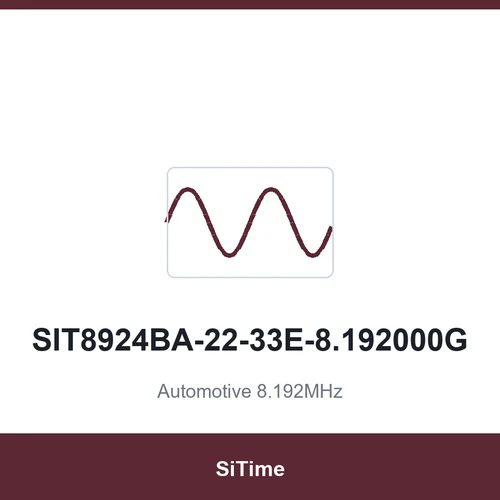 SiTime SIT8924BA-22-33E-8.192000G Automotive 8.192MHz SMD3225-4P