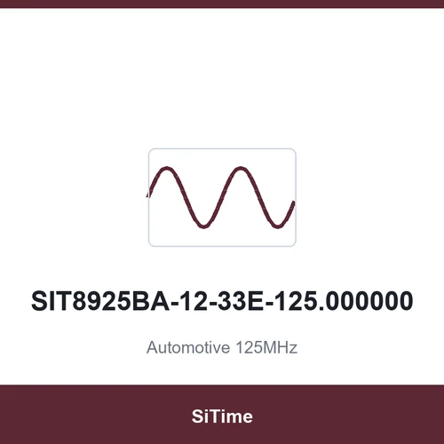 SiTime SIT8925BA-12-33E-125.000000 Automotive 125MHz SMD2520-4P