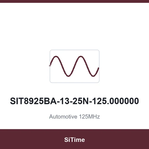 SiTime SIT8925BA-13-25N-125.000000 Automotive 125MHz SMD2520-4P