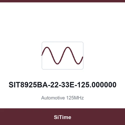 SiTime SIT8925BA-22-33E-125.000000 Automotive 125MHz SMD3225-4P