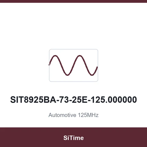SiTime SIT8925BA-73-25E-125.000000 Automotive 125MHz SMD2016-4P