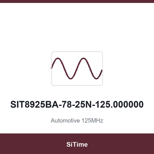 SiTime SIT8925BA-78-25N-125.000000 Automotive 125MHz SMD2016-4P
