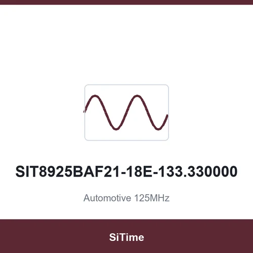 SiTime SIT8925BAF21-18E-133.330000 Automotive 125MHz SMD3225-4P