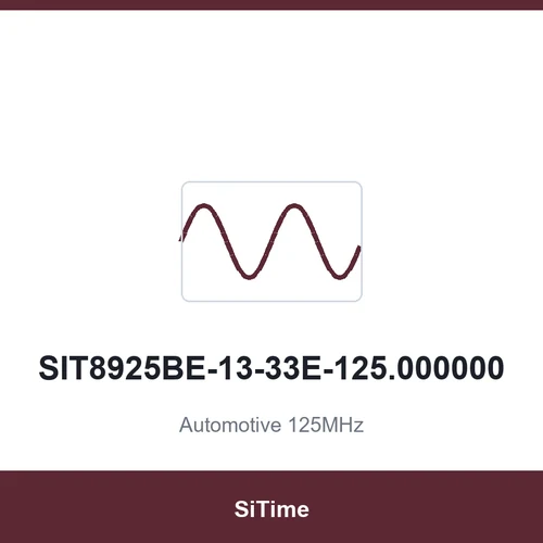 SiTime SIT8925BE-13-33E-125.000000 Automotive 125MHz SMD2520-4P
