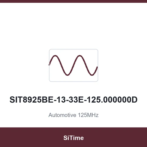 SiTime SIT8925BE-13-33E-125.000000D Automotive 125MHz SMD2520-4P