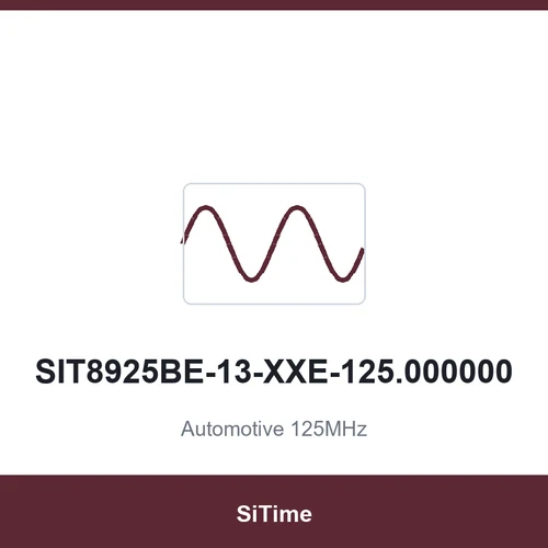 SiTime SIT8925BE-13-XXE-125.000000 Automotive 125MHz SMD2520-4P