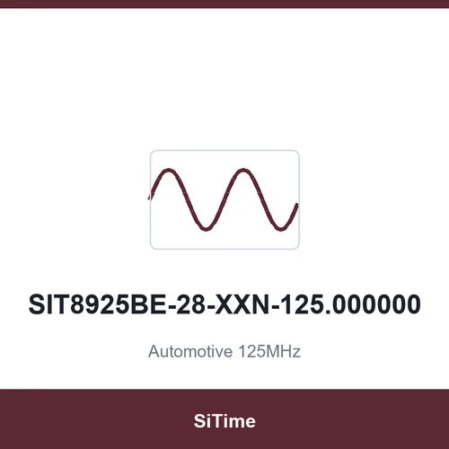 SiTime SIT8925BE-28-XXN-125.000000 Automotive 125MHz SMD3225-4P