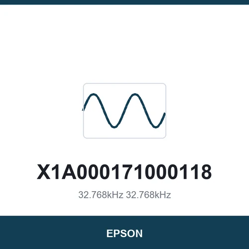 EPSON X1A000171000118 32.768kHz 32.768kHz 2012